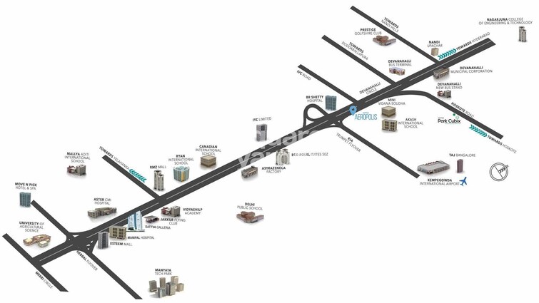 Salarpuria Sattva Aeropolis Location Image