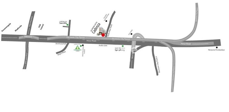 Salarpuria Sattva Cadenza Location Image