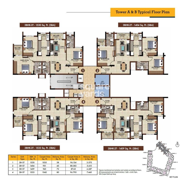 Salarpuria Sattva East Crest Floor Plans 1