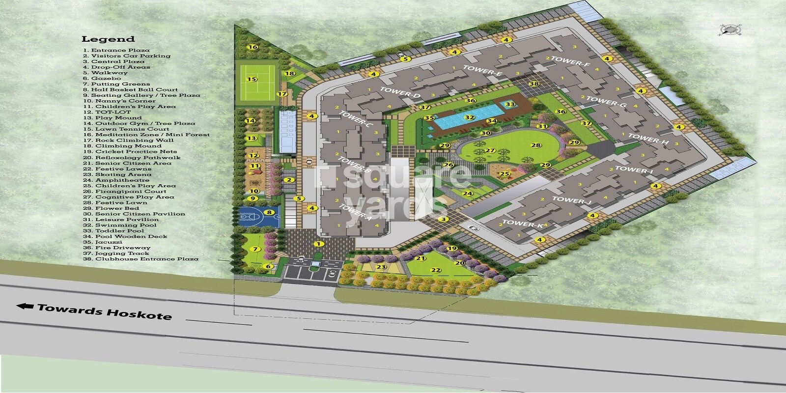 Salarpuria Sattva East Crest Master Plan 1