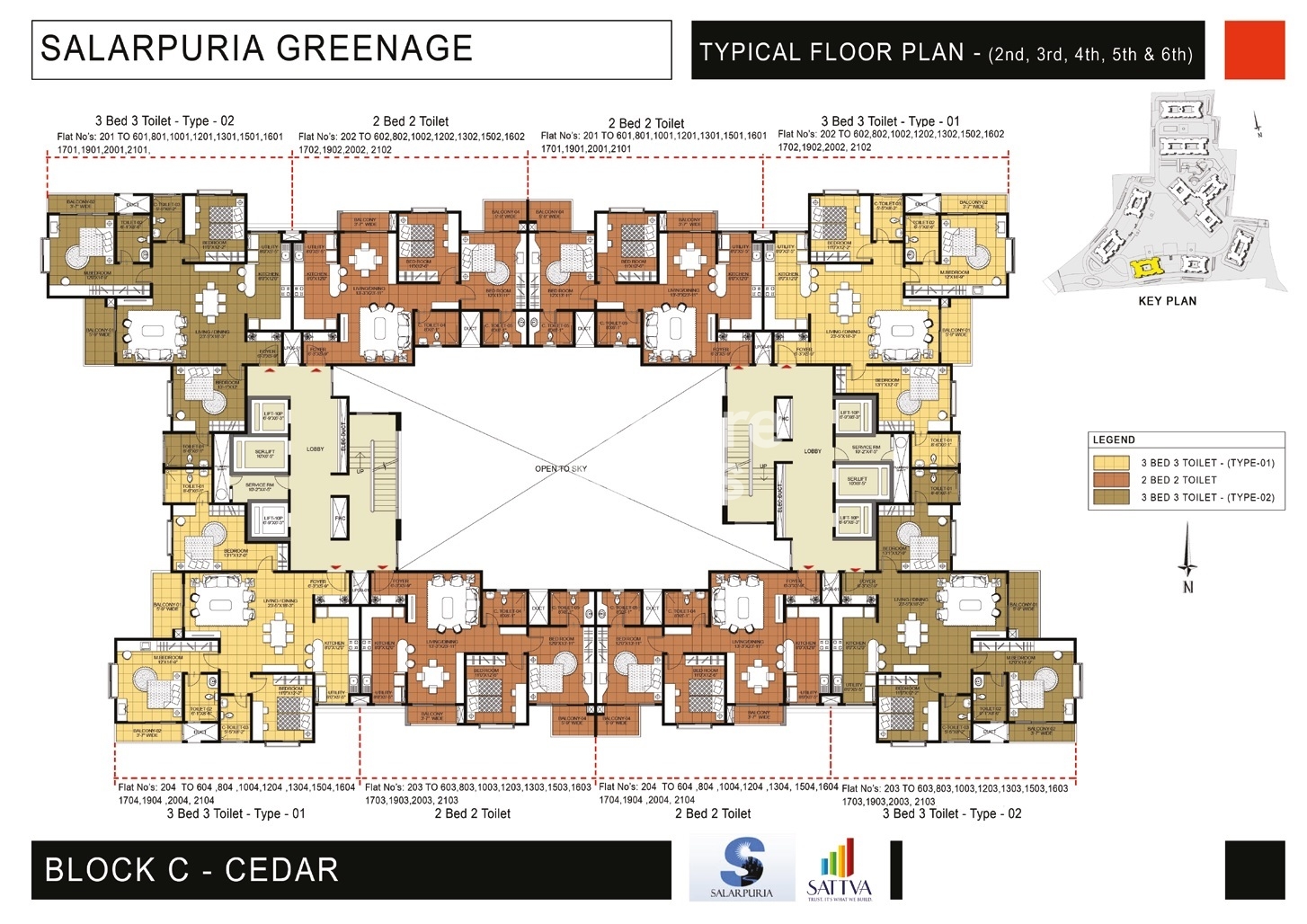 Salarpuria Sattva Greenage Floor Plans