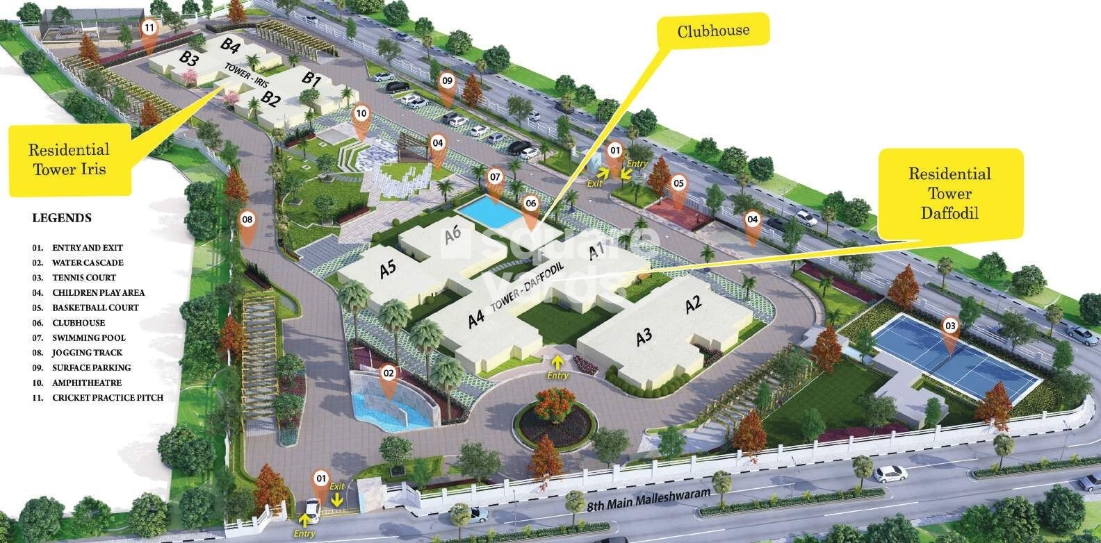 Salarpuria Sattva Luxuria Master Plan 1