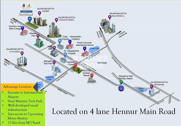 Salarpuria Sattva Northland Location Image