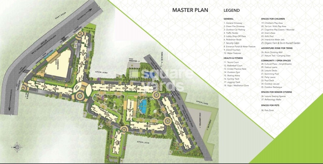 Salarpuria Sattva Park Cubix Master Plan 1