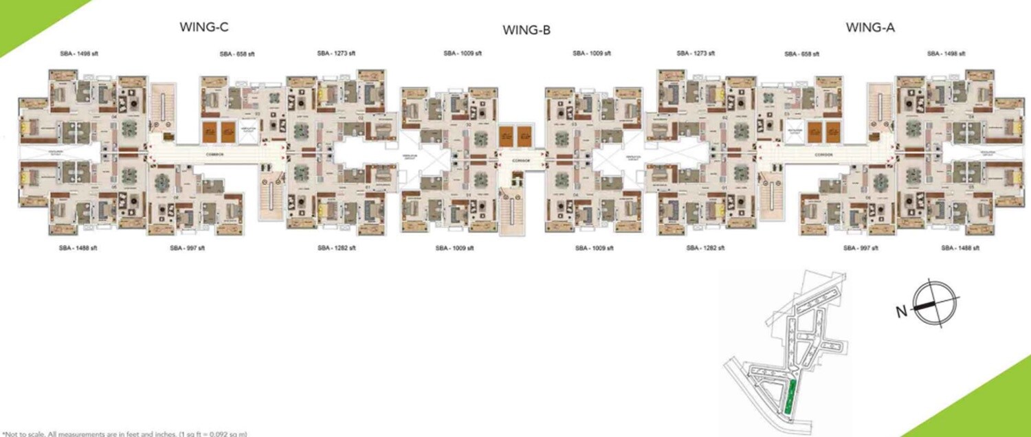 Salarpuria Sattva Park Cubix Floor Plans