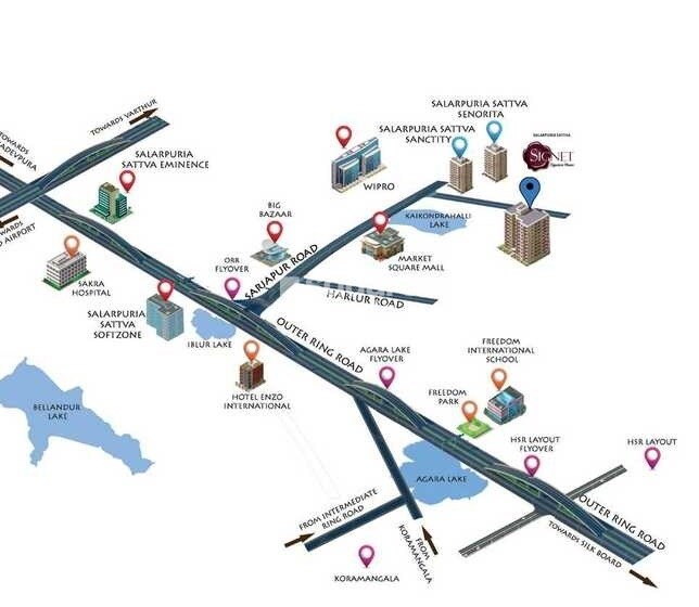Salarpuria Sattva Signet Location Image
