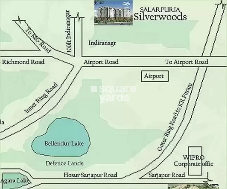 Salarpuria Silverwood Apartments Location Image