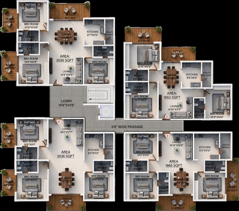 Samanvitha Siena Terra Floor Plans