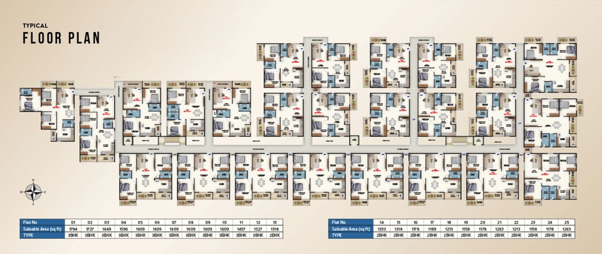 Sampoojitha Heights Floor Plans