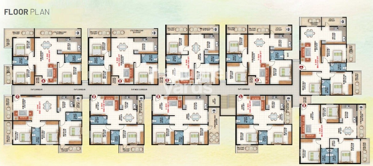 Sapthagiri Sandalwoods Floor Plans