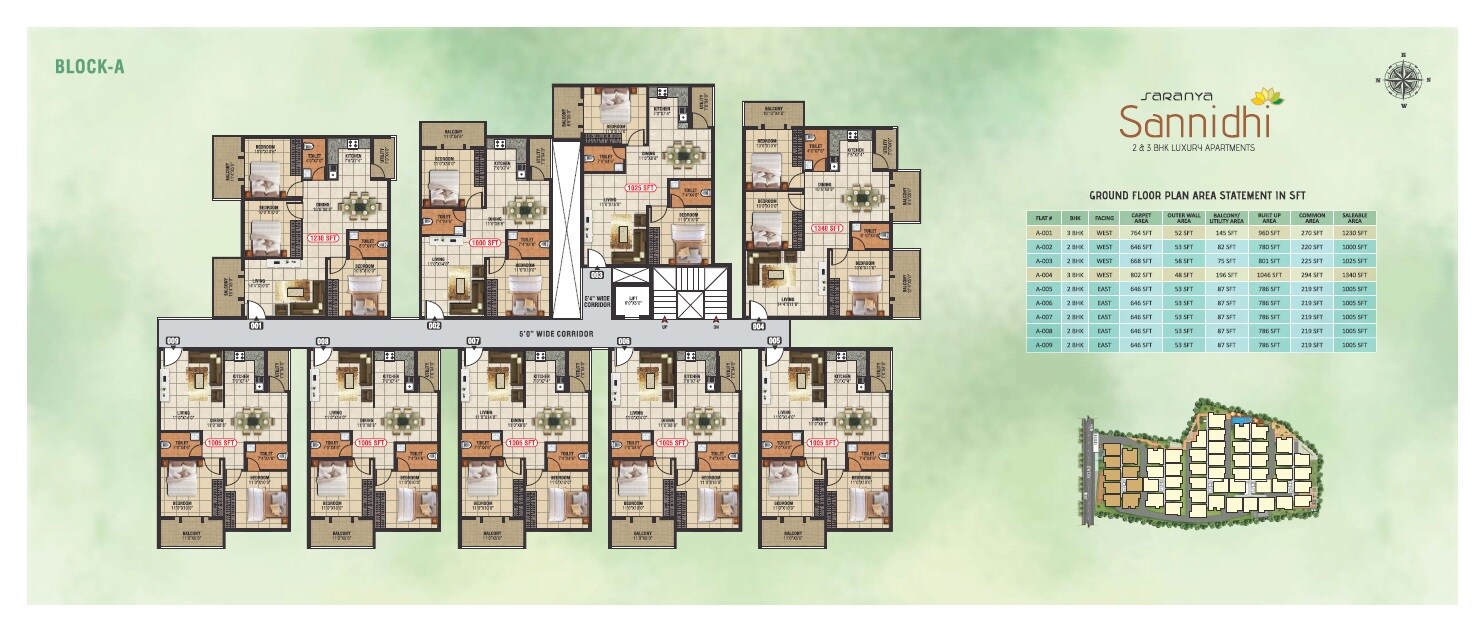 Saranya Sannidhi Floor Plans 1