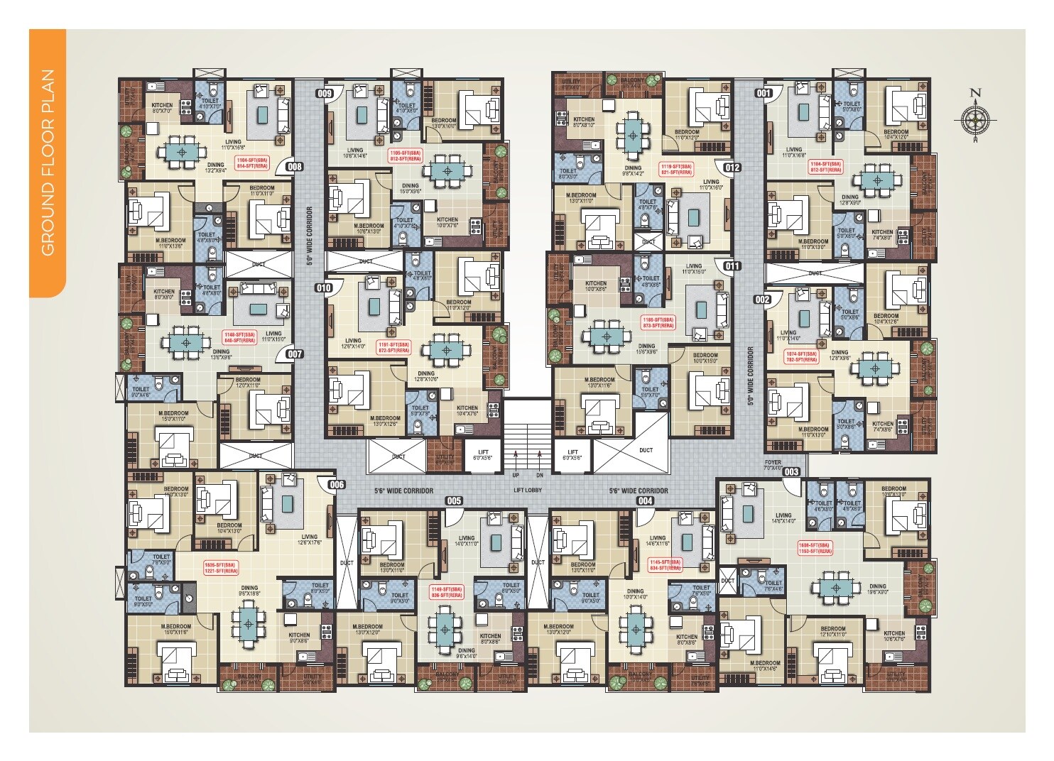 Saranya Sreshta Floor Plans