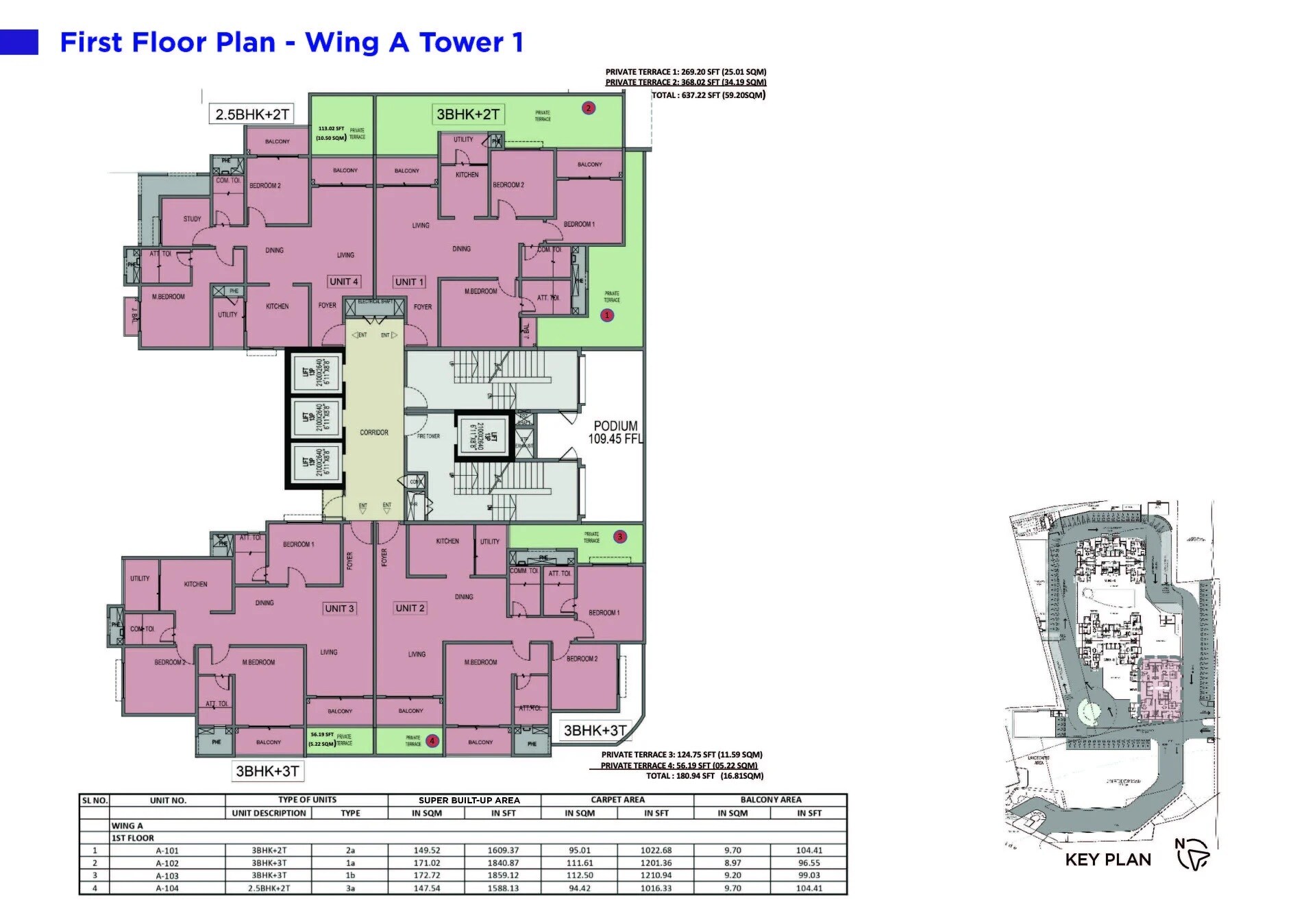 Sattva Forest Ridge Floor Plans 3