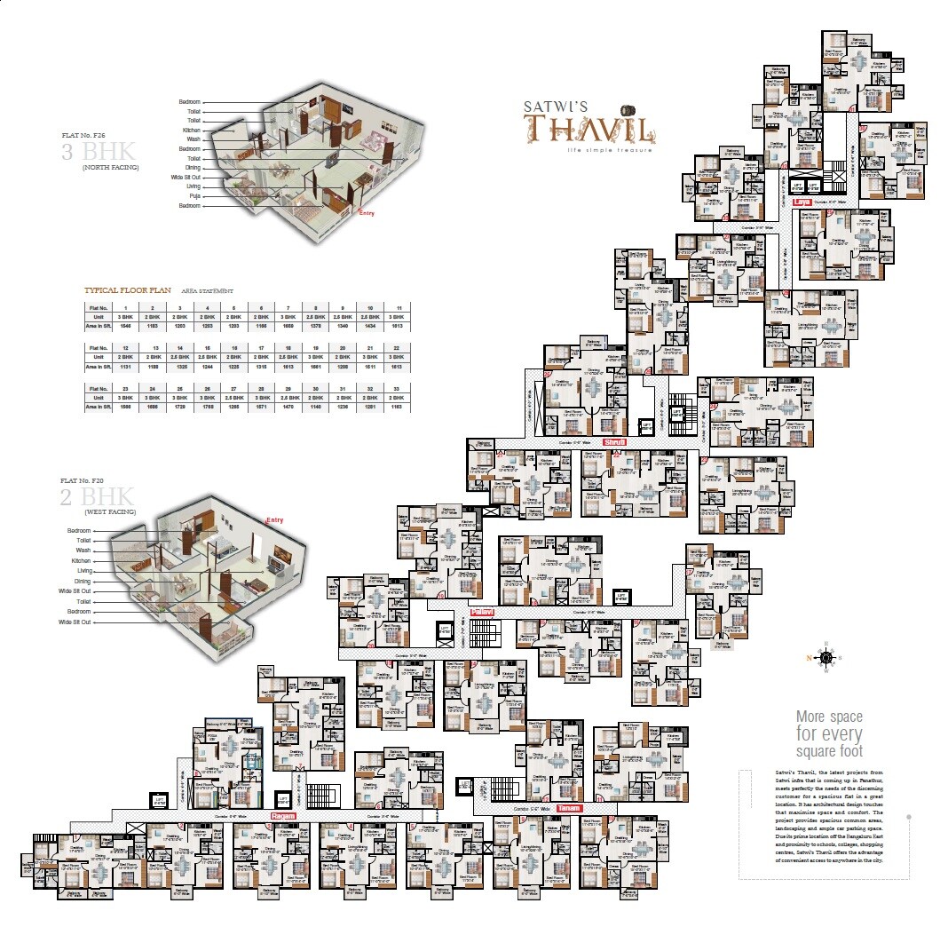 Satwi Thavil Floor Plans
