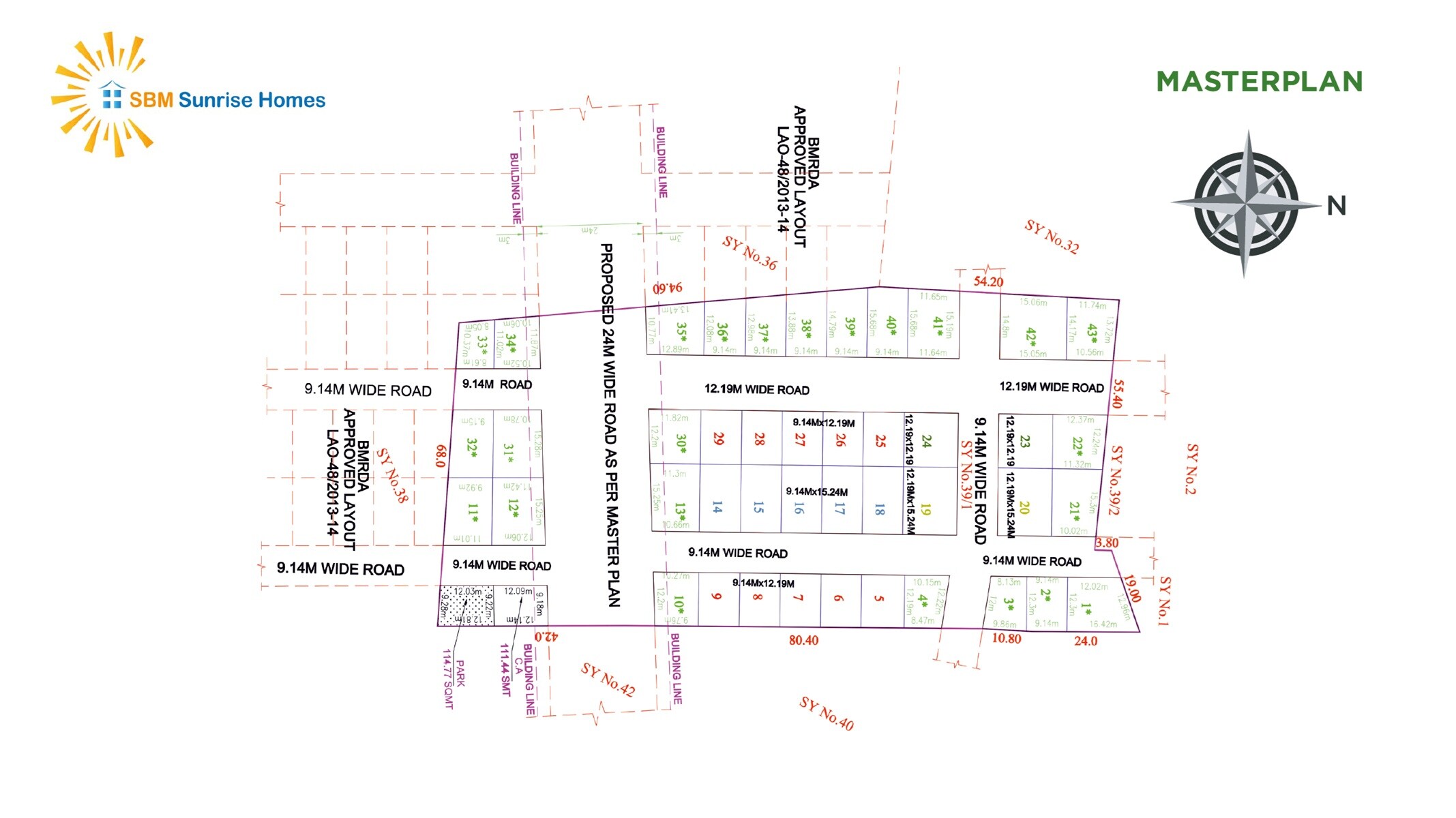 SBM Sunrise Homes Master Plan Image
