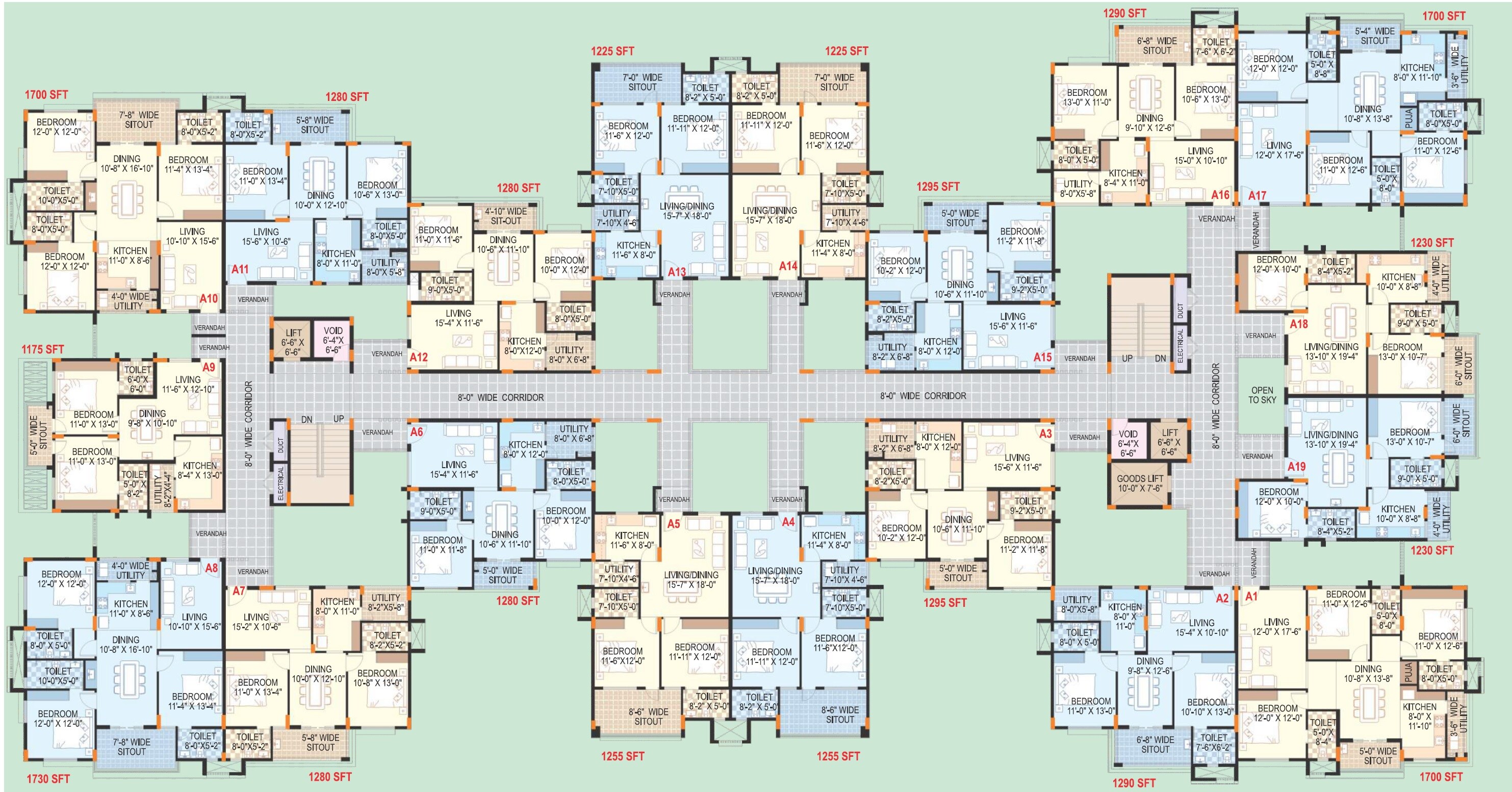 Shell North Gate Floor Plans