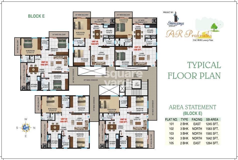 Shivaganga AR Prakruthi Floor Plans