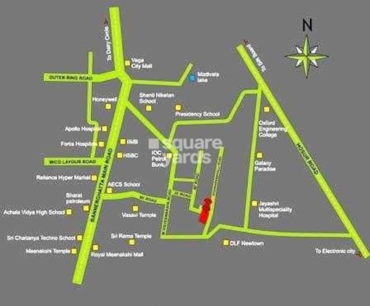 Shravanthi Paramount Location Image