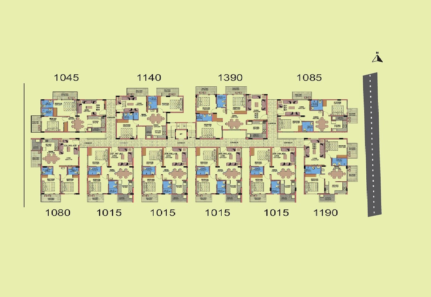 Shree Krishna E Golden Heights Floor Plans