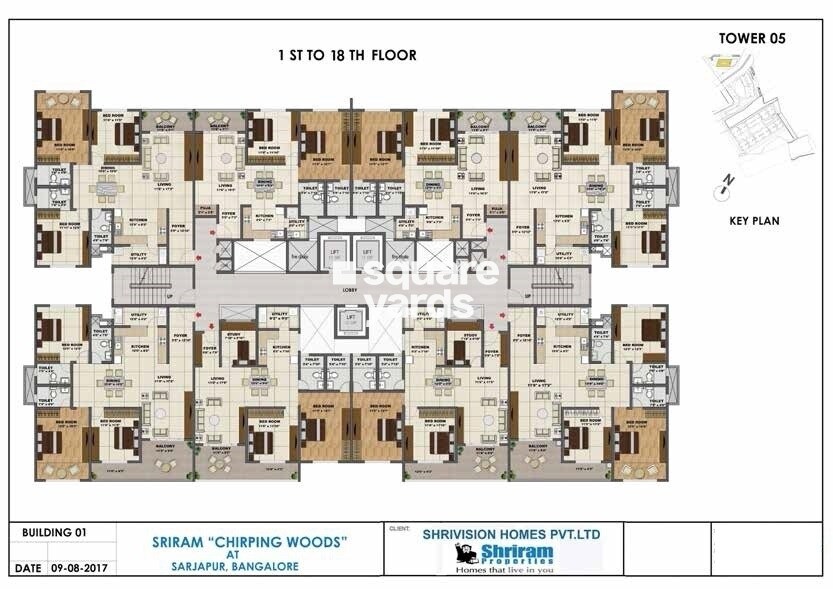 Shriram Chirping Woods Floor Plans