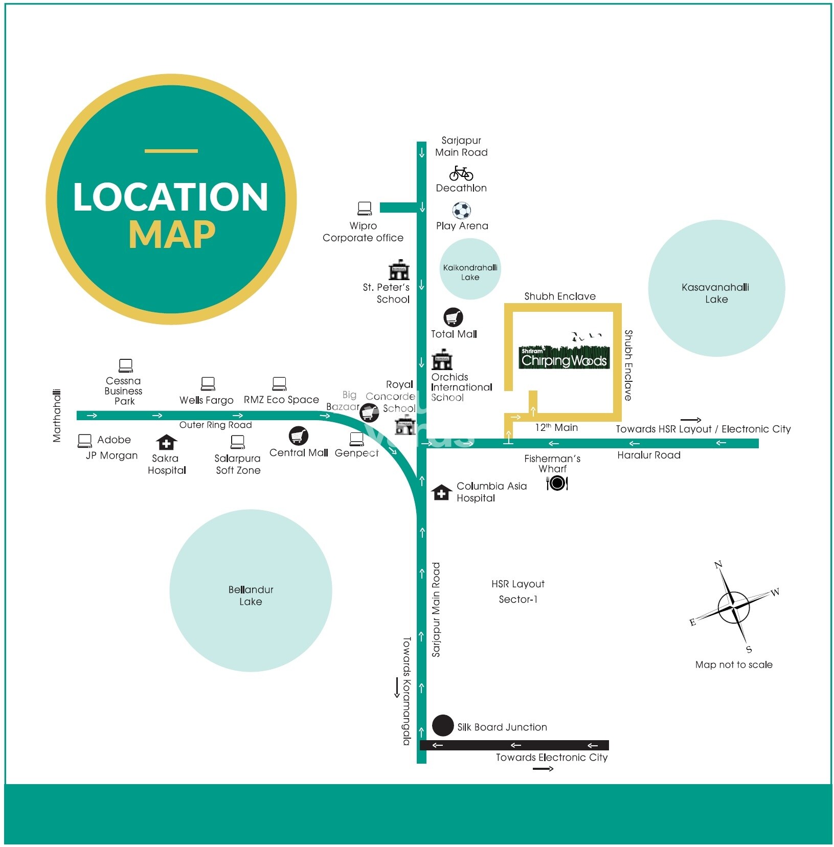 Shriram Chirping Woods Location Image