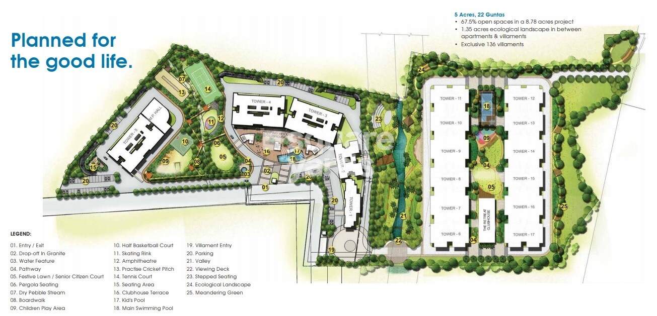 Shriram Chirping Woods The Retreat Master Plan 1