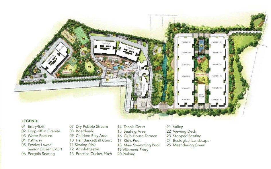 Shriram Chirping Woods Tower 5 Master Plan 1