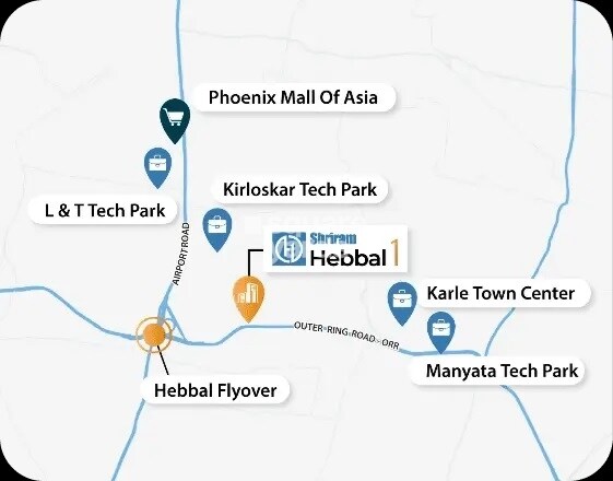 Shriram Hebbal One Location Image
