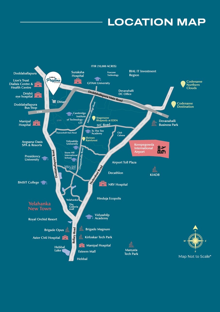 Shriram Pristine Estates Location Image