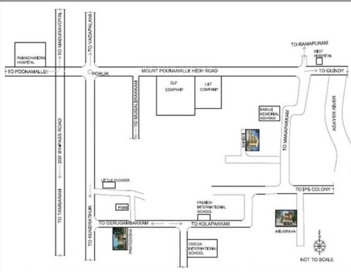 Shriram Srishti Apartments Location Image
