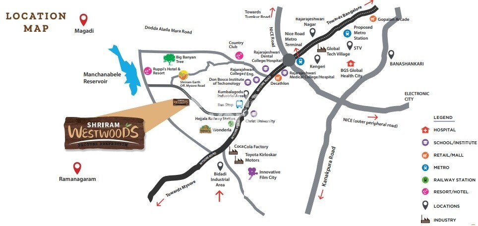 Shriram Westwoods Location Image