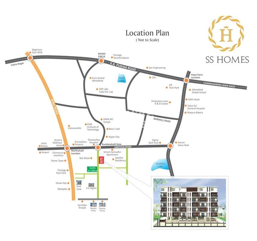 siddhisri ss homes project location image1