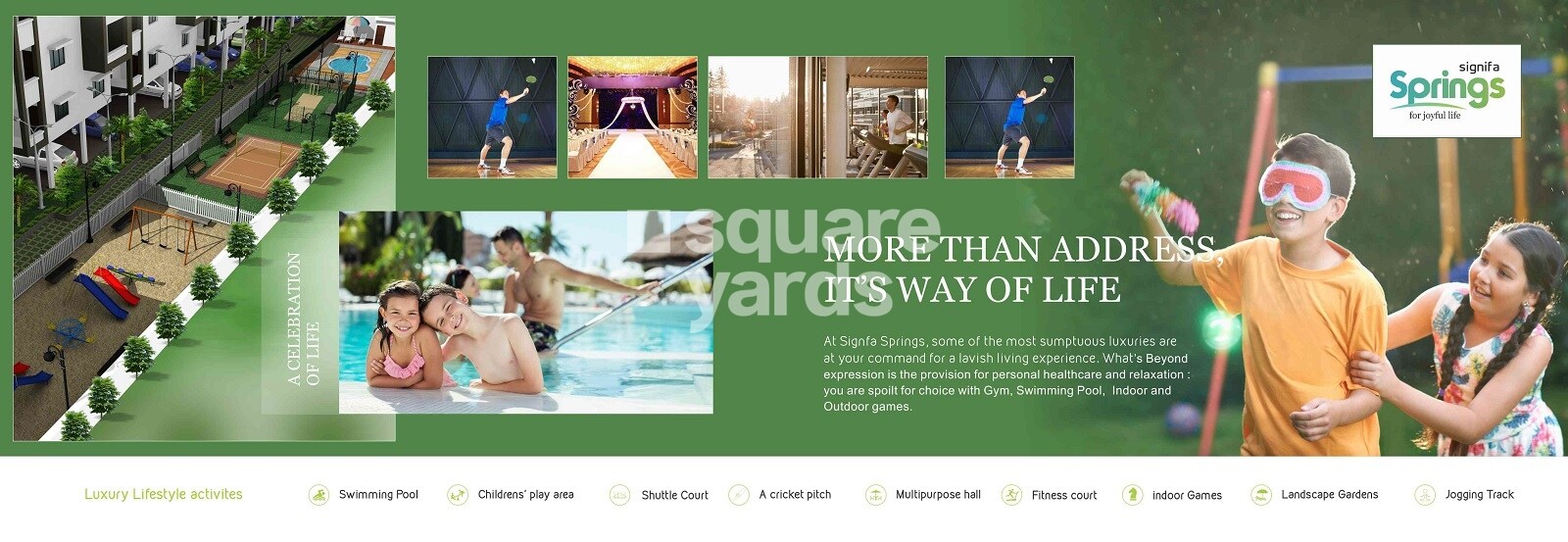 Signifa Springs Amenities-Features