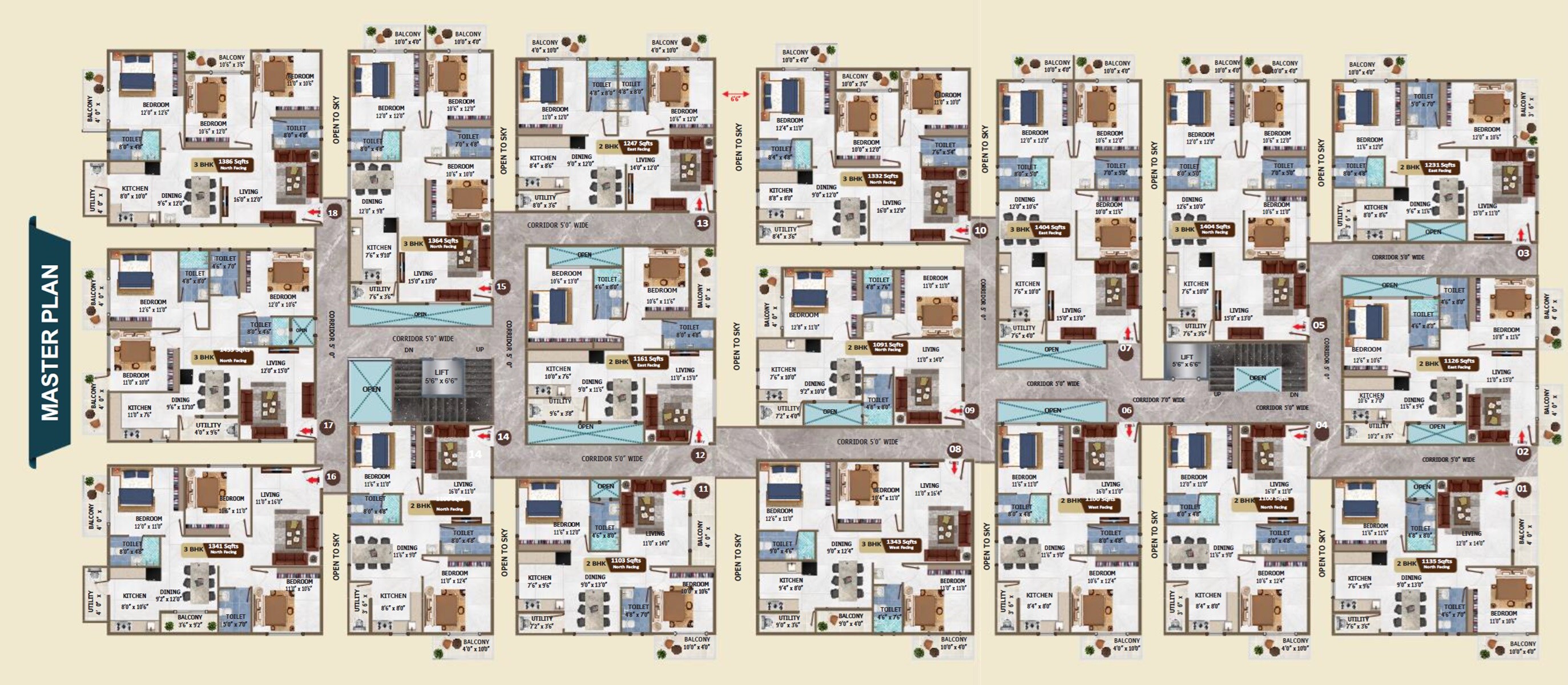 Sinovik Nirvana Floor Plans