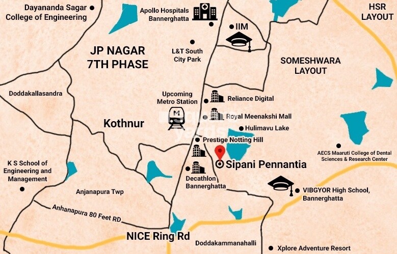 Sipani Pennantia Location Image