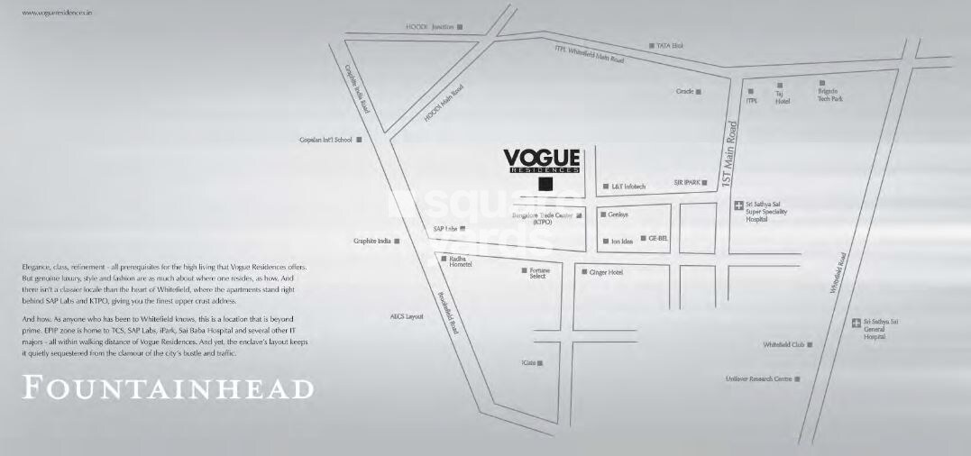 SJR Primecorp Vogue Residences Location Image