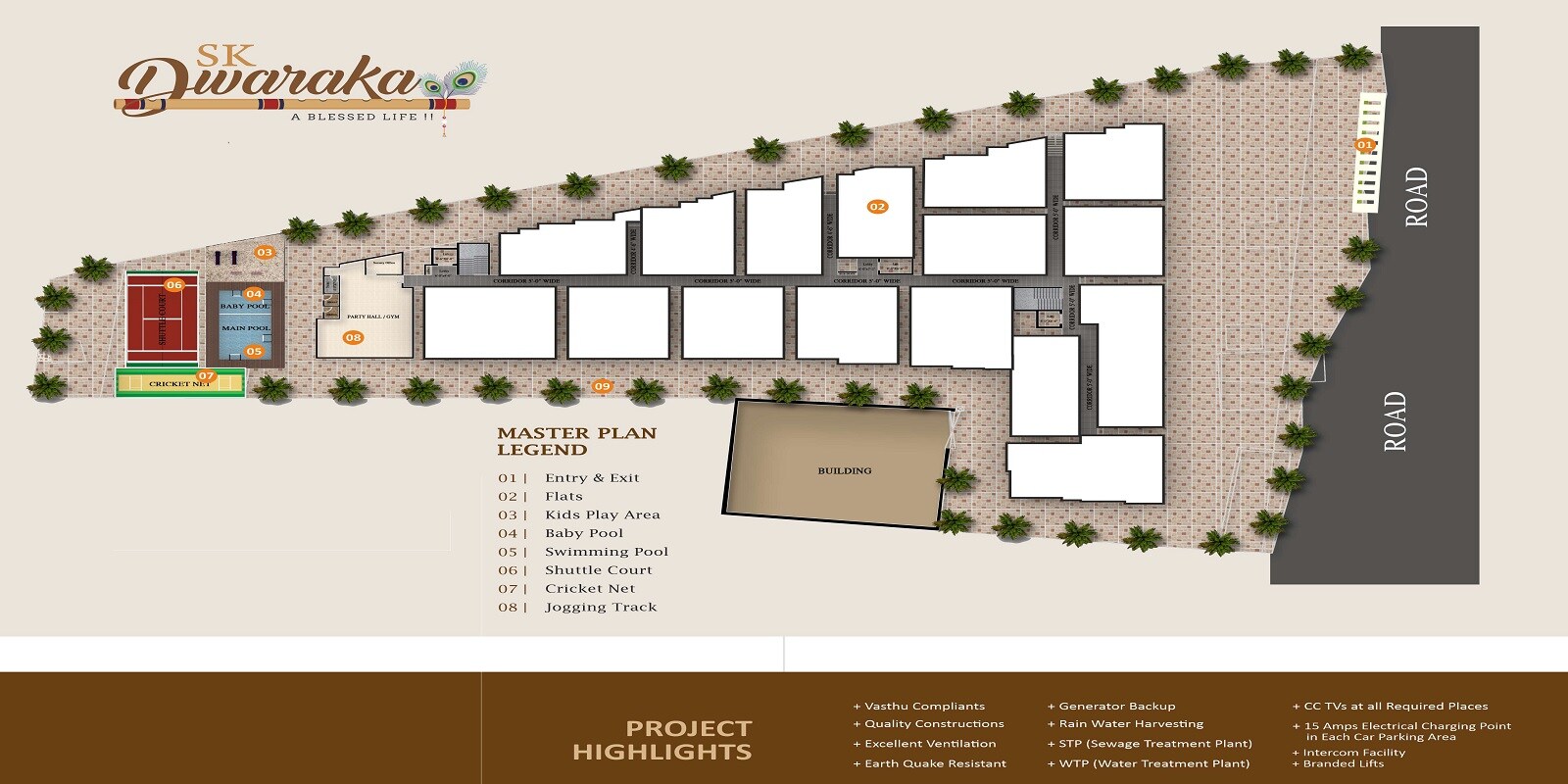 SK-Dwaraka_a collage of photos showing a train and a building