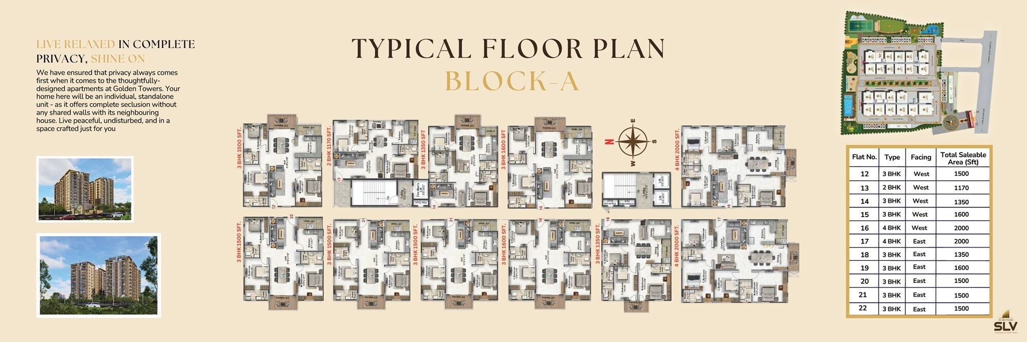 SLV Golden Towers Floor Plans 1