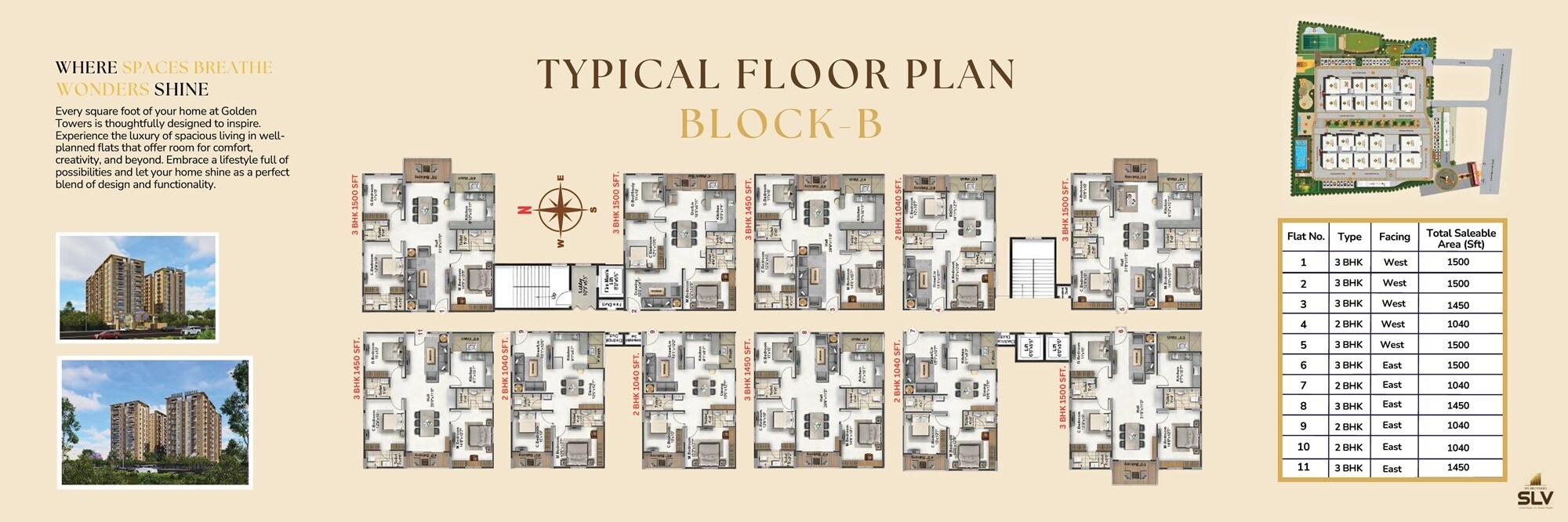 SLV Golden Towers Floor Plans 2
