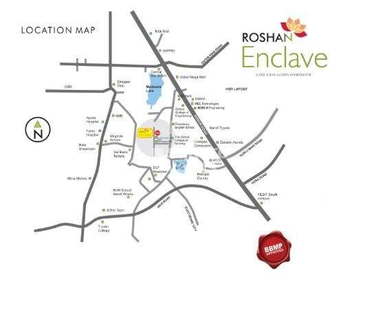 slv roshan enclave project location image1