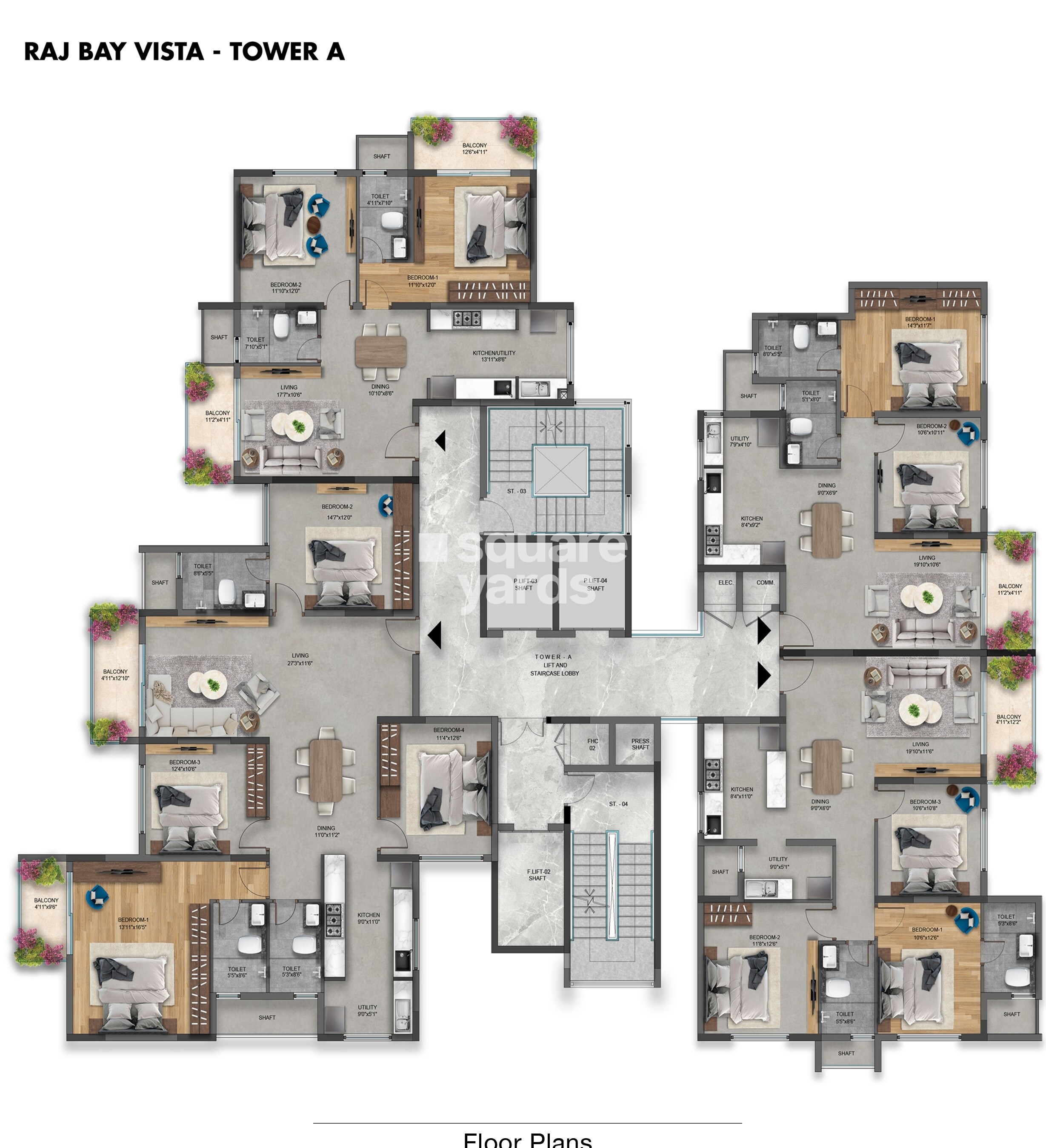 SNN Raj Bay Vista Floor Plans 2
