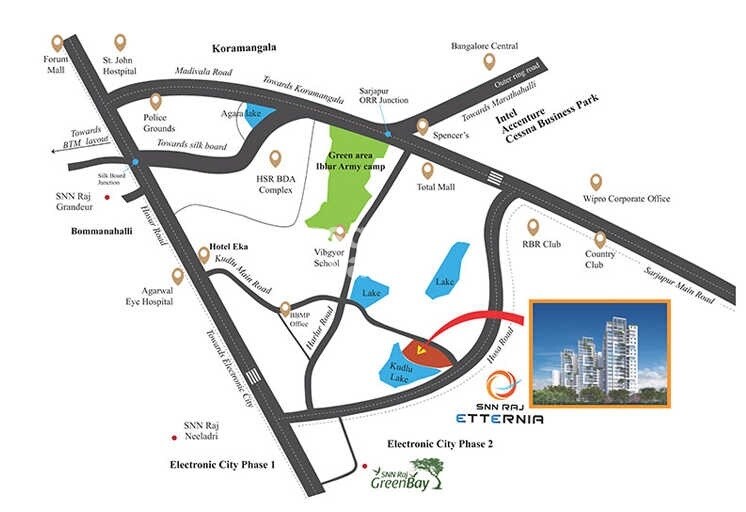 SNN Raj Etternia Location Image