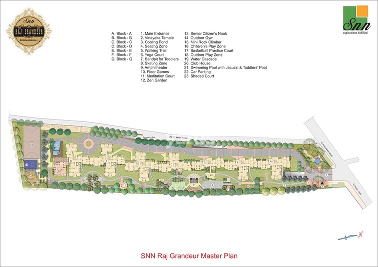SNN Raj Grandeur Master Plan Image