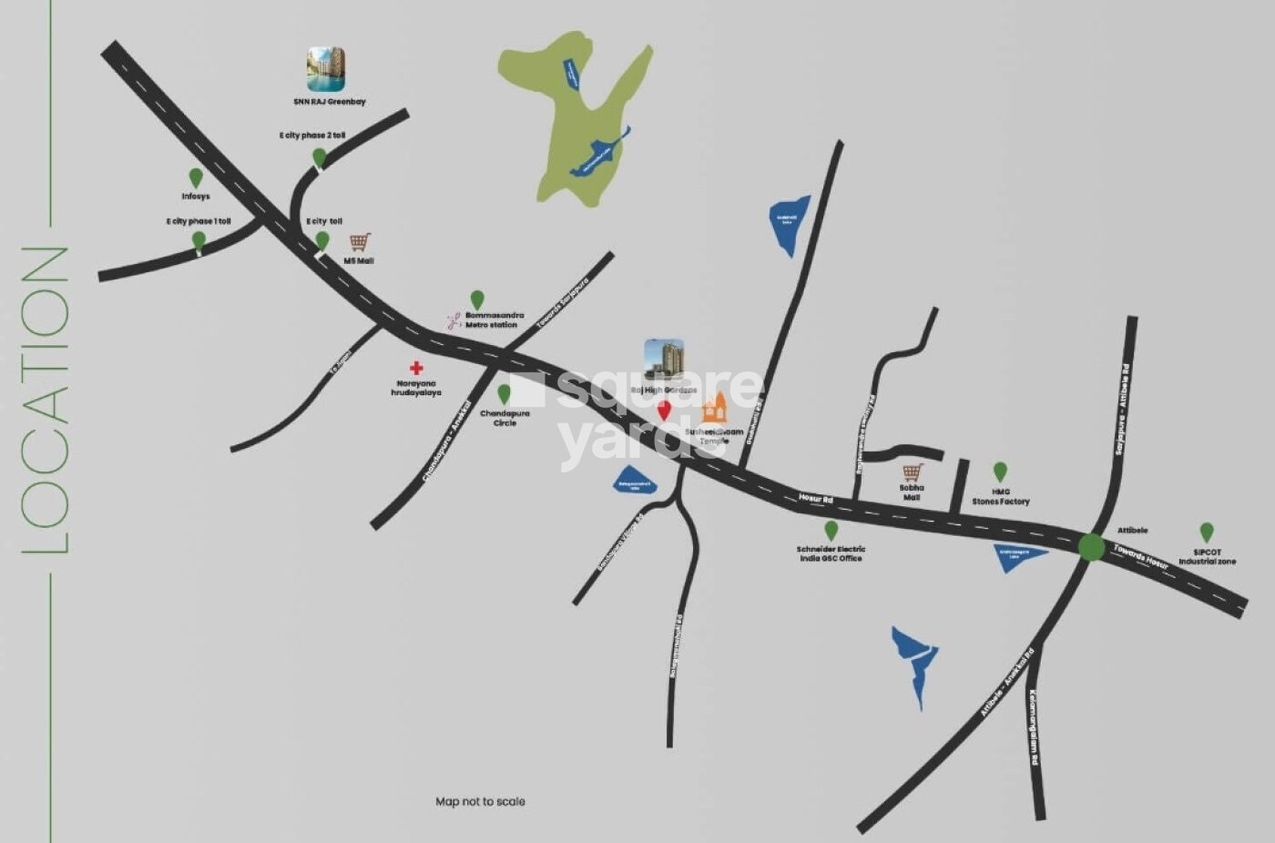 SNN Raj High Gardens Location Image