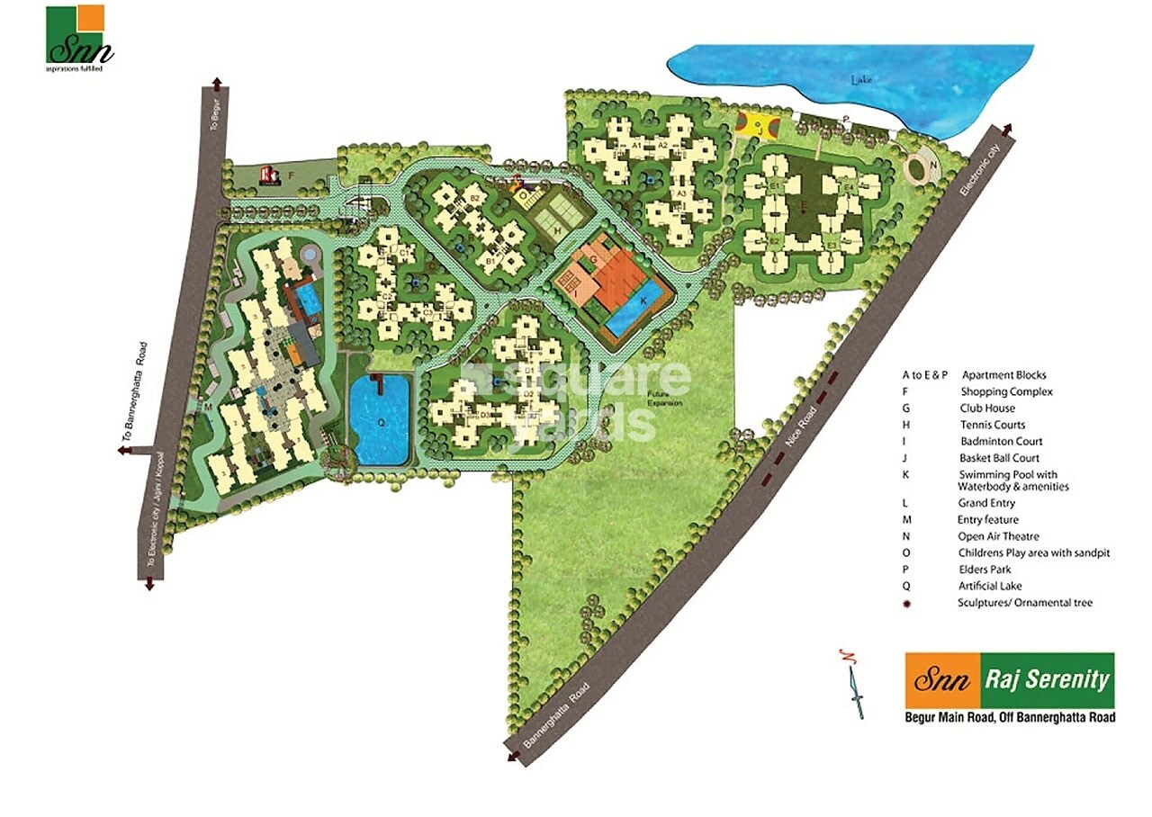 SNN Raj Serenity Phase II Master Plan Image