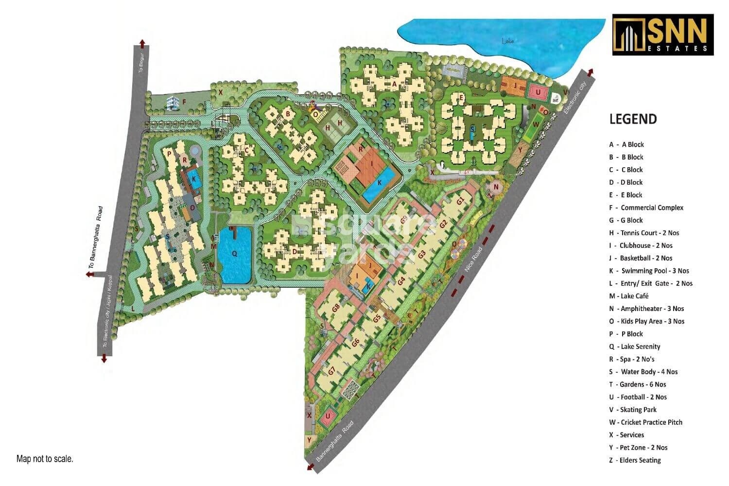 SNN Raj Serenity Master Plan 1