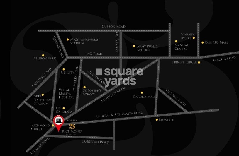 Sobha 25 Richmond Location Image