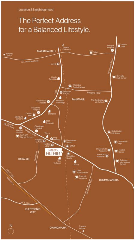 Sobha Altair Location Image