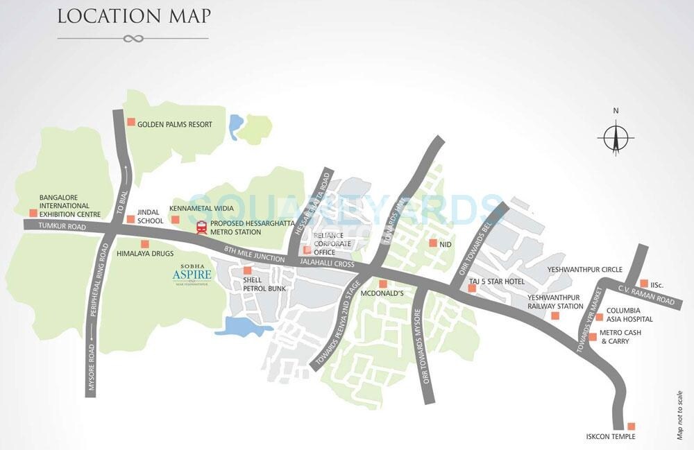 Sobha Aspire Location Image