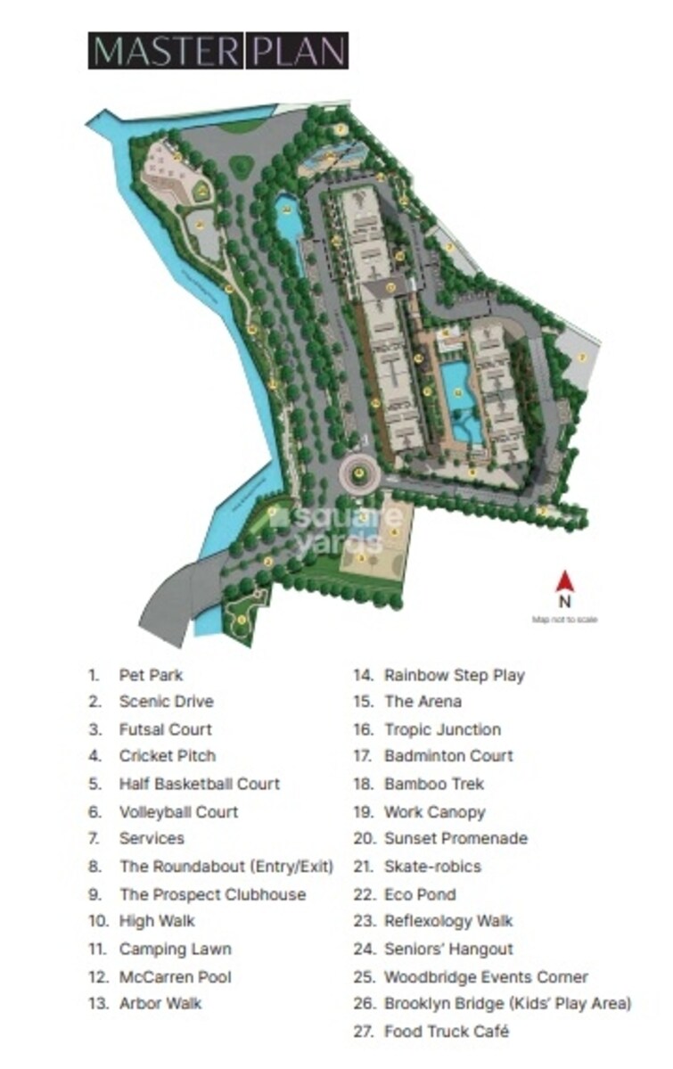 Sobha Brooklyn Towers Town Park Master Plan Image